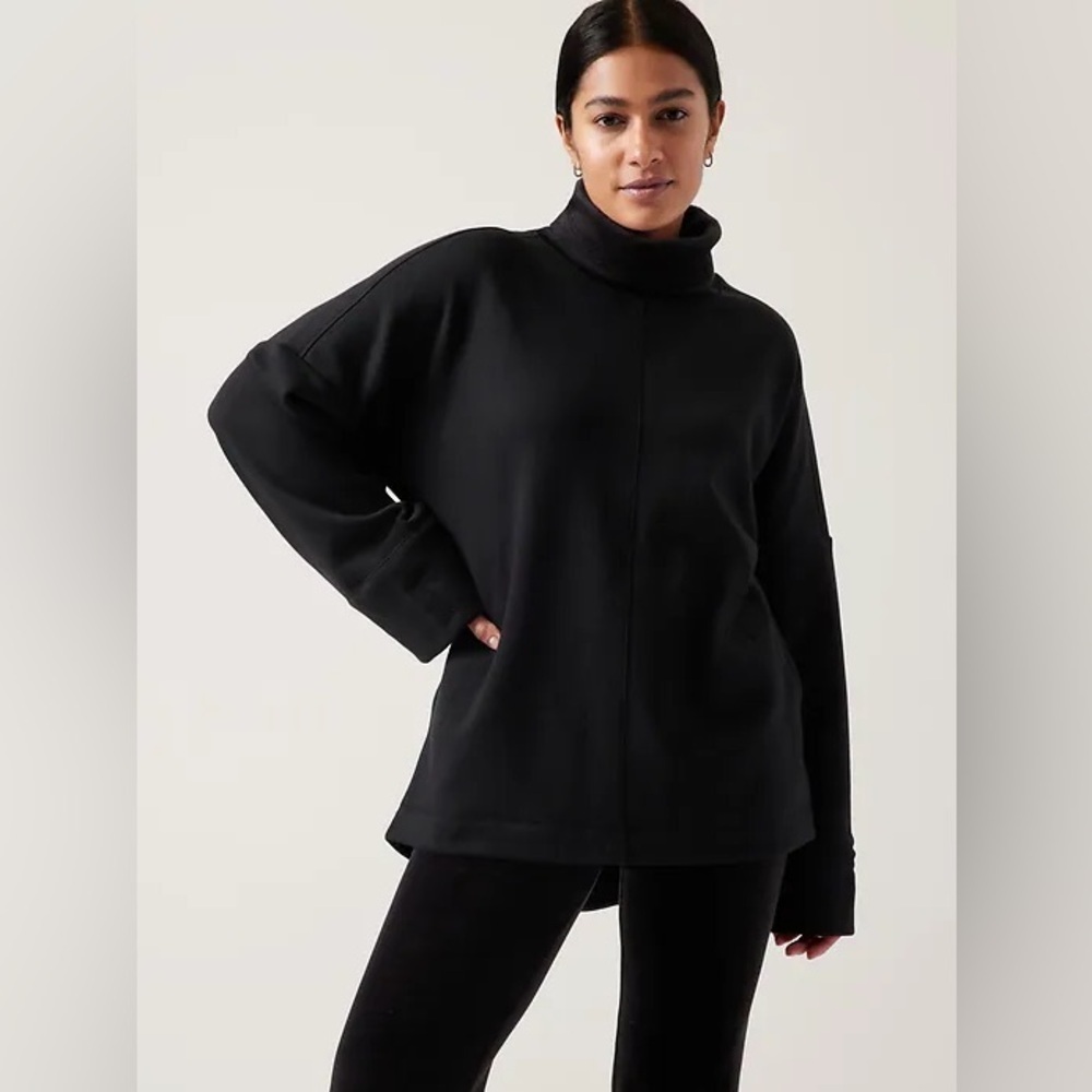 ATHLETA COZY KARMA FUNNEL NECK SWEATSHIRT sz S